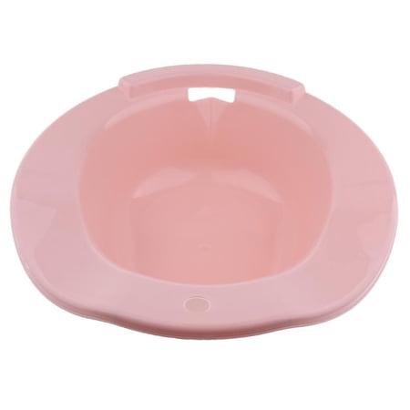Portable Bidet Sitz Bath, Over the Toilet Avoid Squatting Hip Soaking for Hemorrhoidal Maternity - Pink, x 7cm