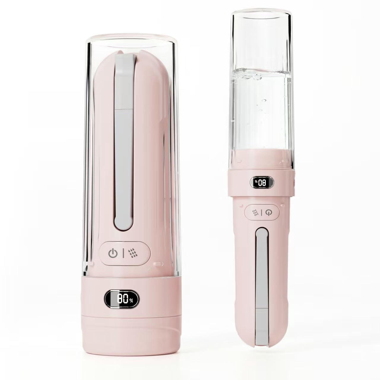 Portable Bidet For Travel | Bathroom - Rechargeable Electric Sprayer With 3 Waterproof Ultimate Personal Hygiene Cleaning At Home Office And Camping (pink)