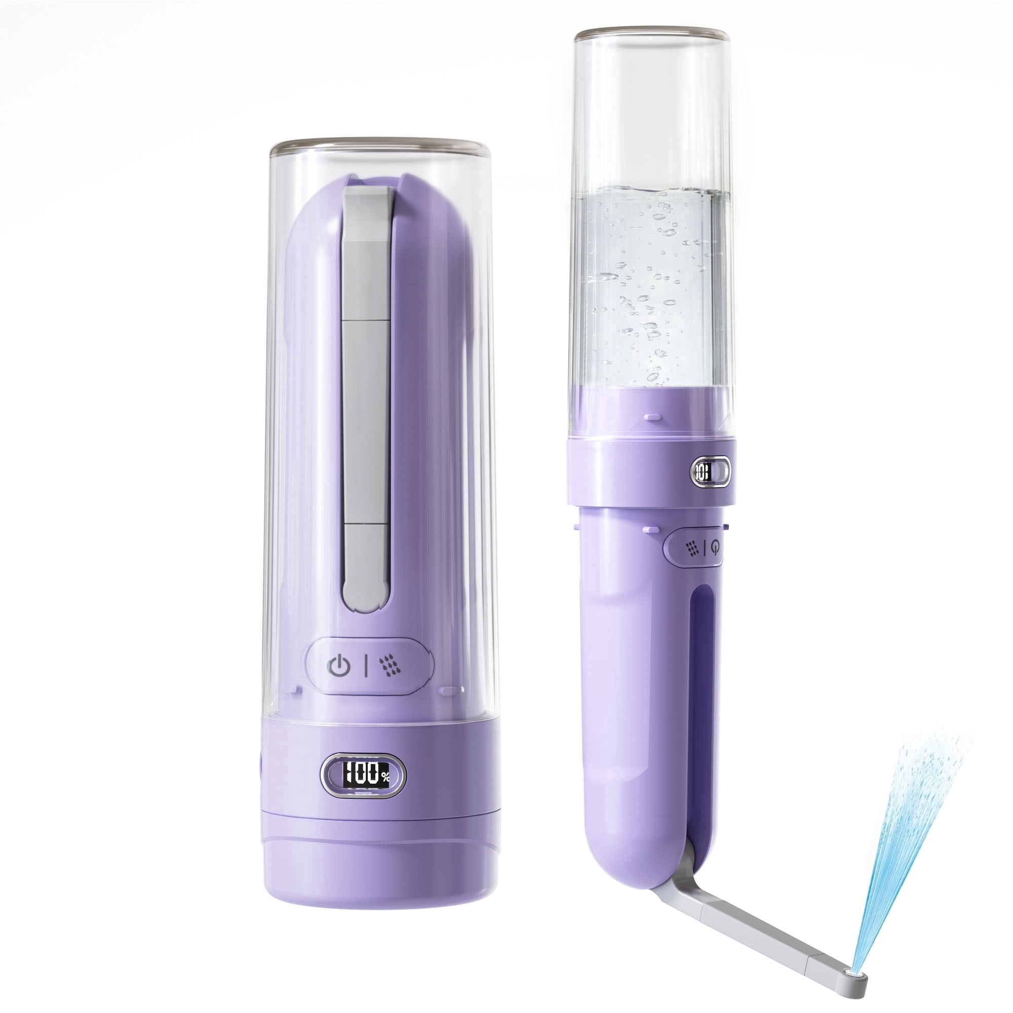 Portable Bidet for Travel, Personal Hygiene Sprayer Bottle Buddy for Women & Men, Mobile Bidets Portatil for Toilet,Rechargeable Electric Handheld High-Pressure Foldable USB-C Battery-Powered-Purple