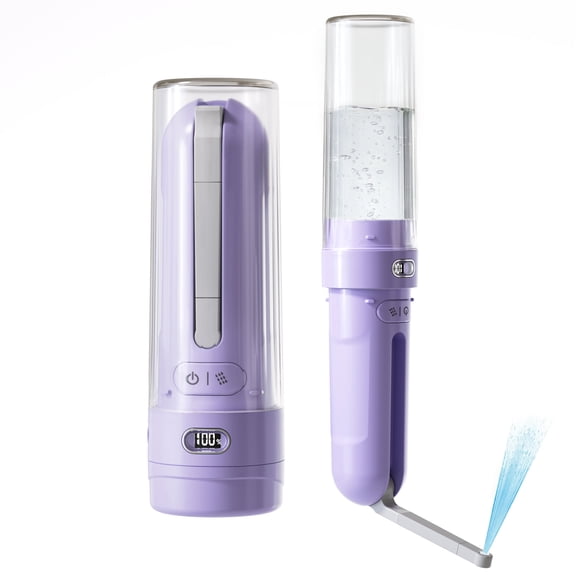 Portable Bidet for Travel, Personal Hygiene Sprayer Bottle Buddy for Women & Men, Mobile Bidets Portatil for Toilet,Rechargeable Electric Handheld High-Pressure Foldable USB-C Battery-Powered-Purple