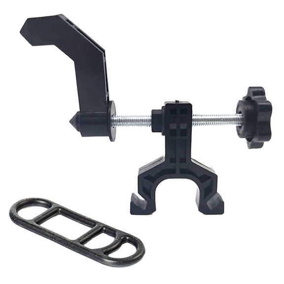 Portable Bike Wheel Truing Stand 8x4cm Adjustable Rim Alignment Tool ABS Black