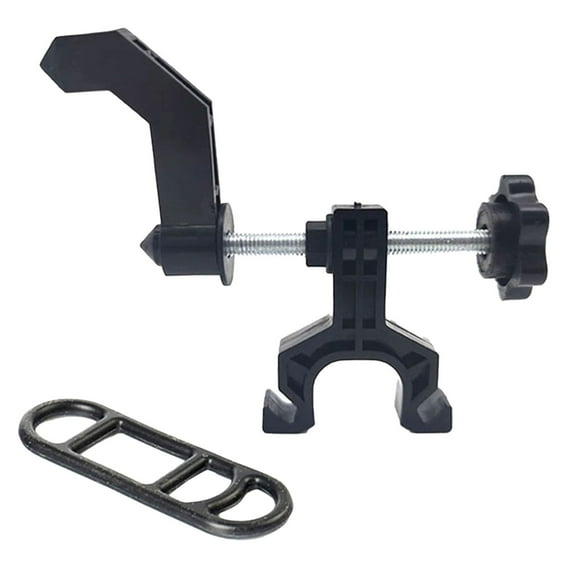 Portable Bike Wheel Truing Stand - 8x4cm Adjustable Rim Alignment Tool, Detachable ABS/Metal, for Bikes (Color Varies)