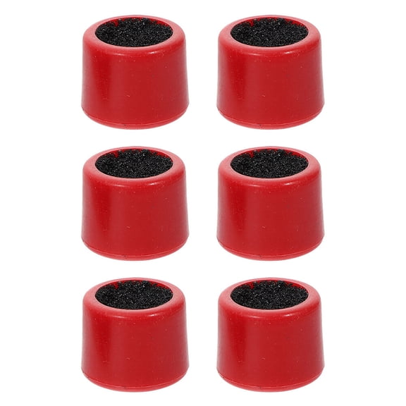 SEWOART Cue Tip Sander Portable Red Plastic for Billiard Use Double-Sided 6Pcs