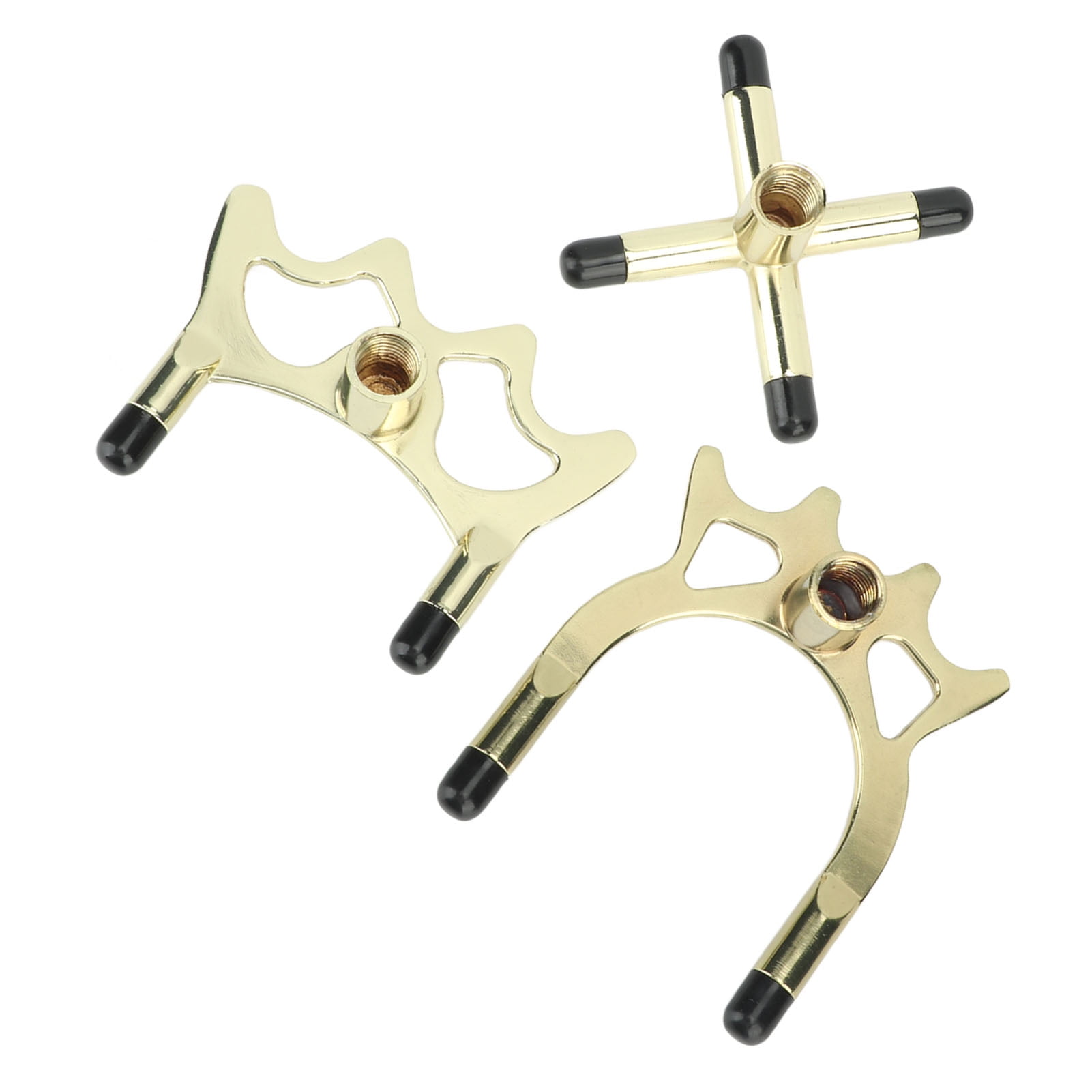 Portable Billiards Bridge Head, Solidity Brass Coated Pool Bridge Head