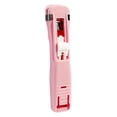 thumbnail image 1 of Portable Binder Clip Stapler, Mini Push Stapler Clamp Staplers, Handheld Paper Clam Clip Dispenser for Seal Chip Bags, Sort Craft Supplies, Pink, 1 of 9
