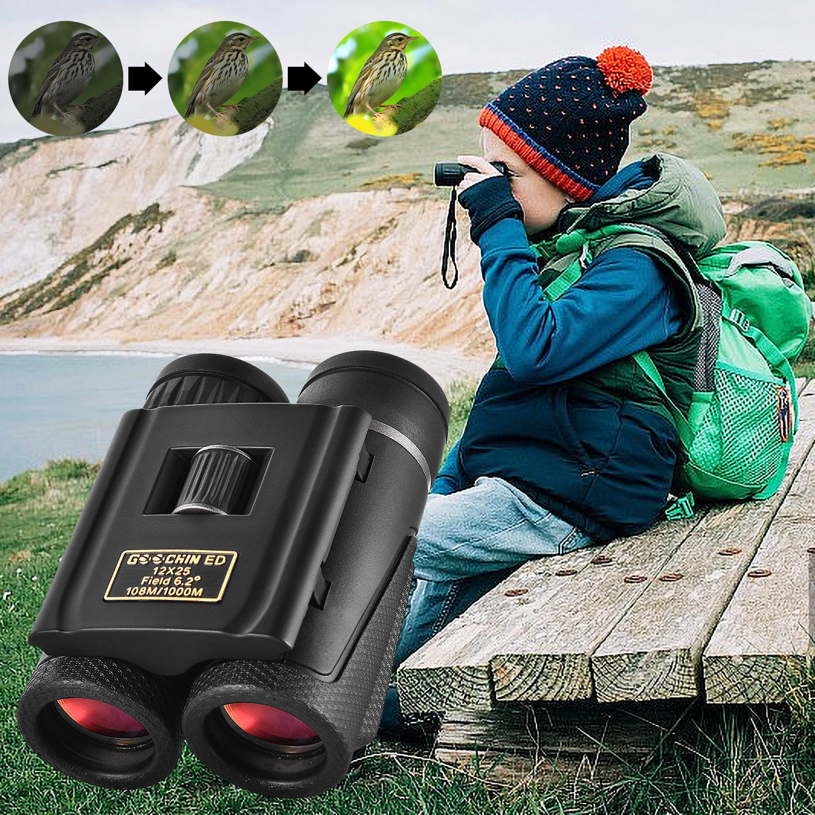 Portable Binoculars For High Magnification And Highdefinition Concerts Searching For Bees And