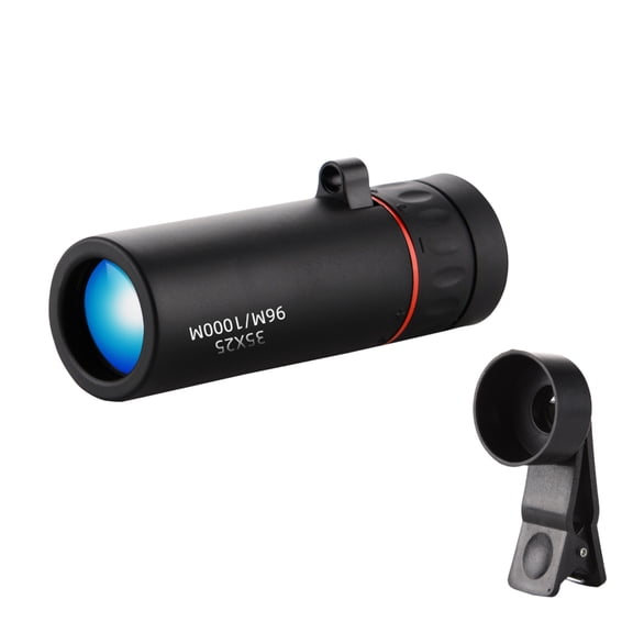 Portable Binoculars for Phone Shooting Monocular Telescope – Compact Telescopic Monocular for Outdoor Viewing and Photography, 1.42inch×3.42inch, Black