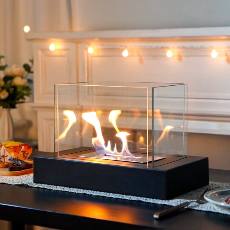 JHY DESIGN Portable Smokeless Ethanol Glass Table Top Fire Bowl