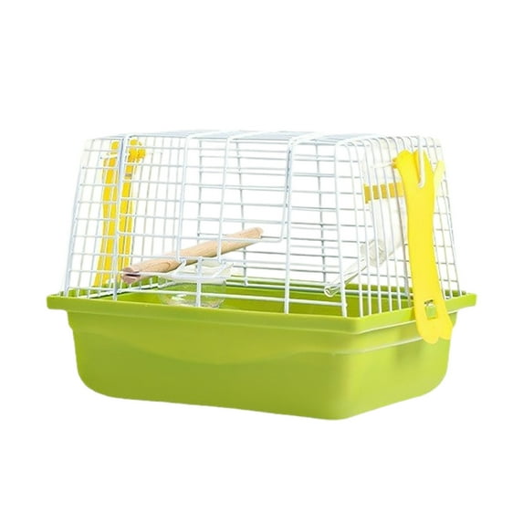 Portable Bird Transport Cage - Metal Wire, Handle Design, Spacious, for Lovebirds, Parakeets & Small Animals