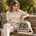 thumbnail image 1 of Portable Bird Travel Carrier, Breathable Mesh Bird Cage Bag With Detachable Tray Shoulder Strap, Lightweight For Small Parrots, 1 of 4