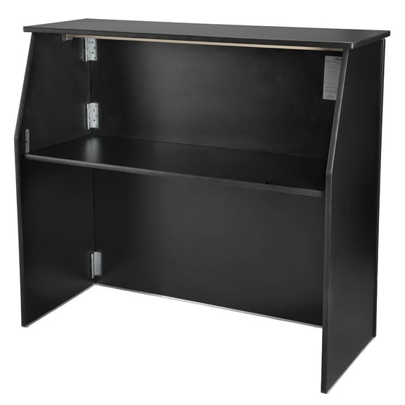 Portable Black Bar Table 42" Tall x 48" Long - Foldable Laminate by Chivari
