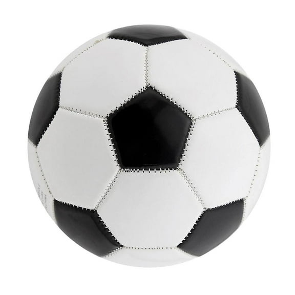 Portable Black White Soccer Ball Replacement Football Outdoor Sport Training PVC Ball For Adults And