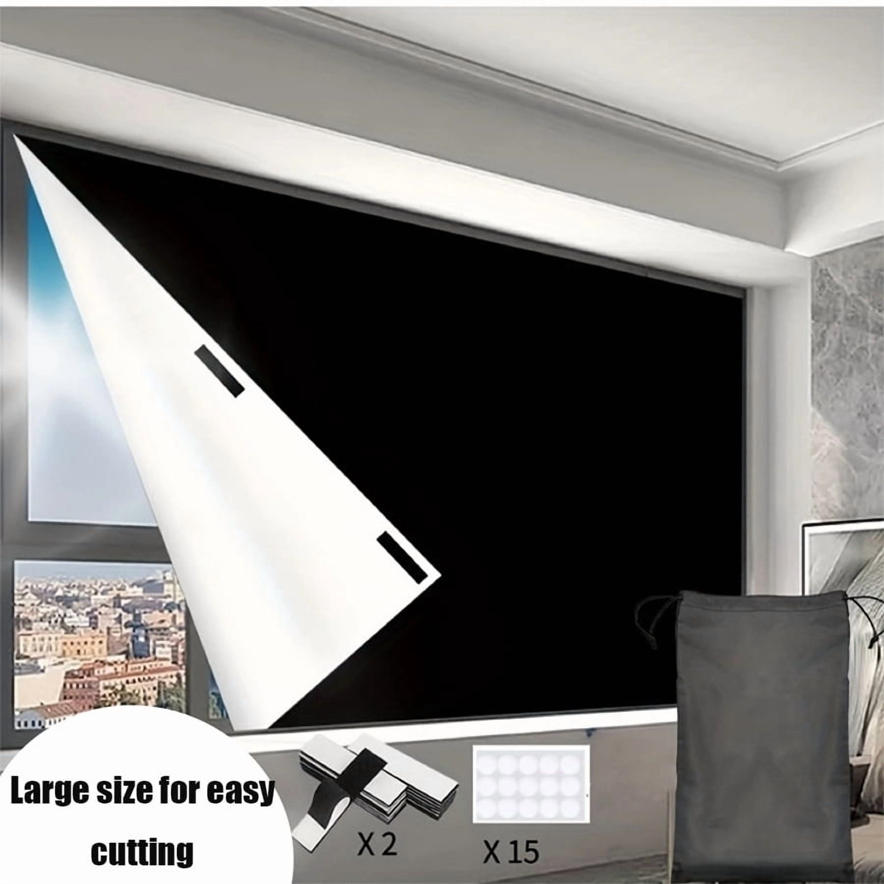Portable Blackout Curtains, Portable DIY Blinds, No Drill Travel Blackout Blinds Sunblock Window Cover Black Out Curtains, for Baby Nursery, Travel, Dorm Room (158" x 39")
