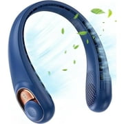 Portable Neck Fan, Hands-Free Bladeless 3 Speeds 5200 mAh Personal Fan Gift for Women Men Dad