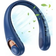 Portable Neck Fan, Hands-Free Bladeless 3 Speeds 5200 mAh Personal Fan Gift for Women Men Dad