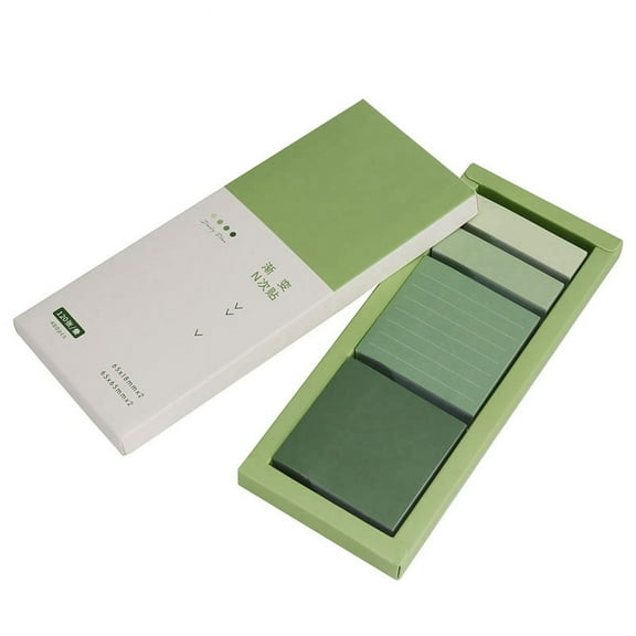 Portable Blank Sticky Notes, for Planner, Journal, 480 Sheets, Green