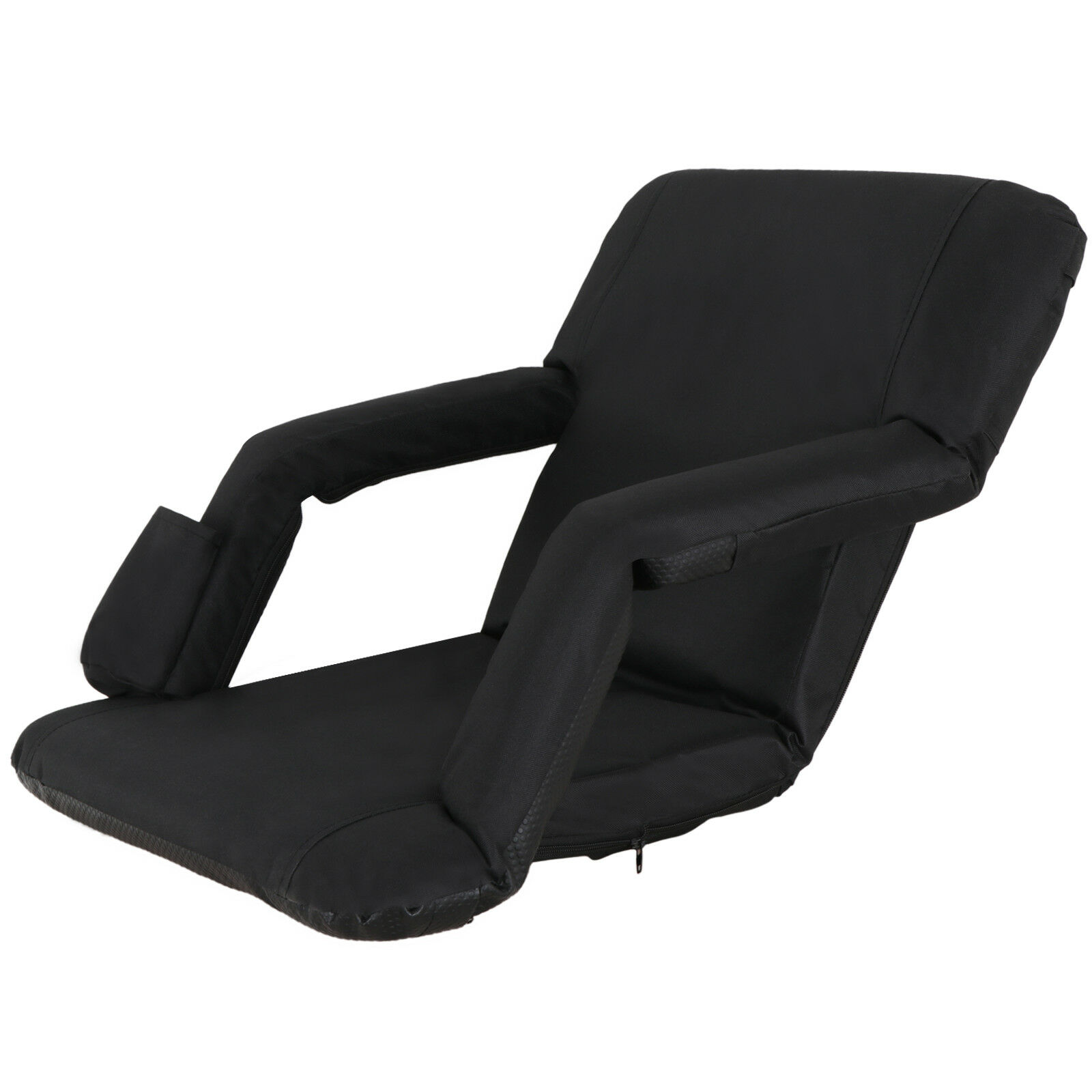 Portable Bleacher Seat Reclining Stadium Seat Chair With Armrest and