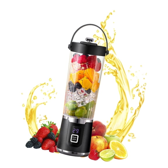 Portable Blender 200W Blender for Shakes and Juice Rechargeable 600ml Juicer Cup
