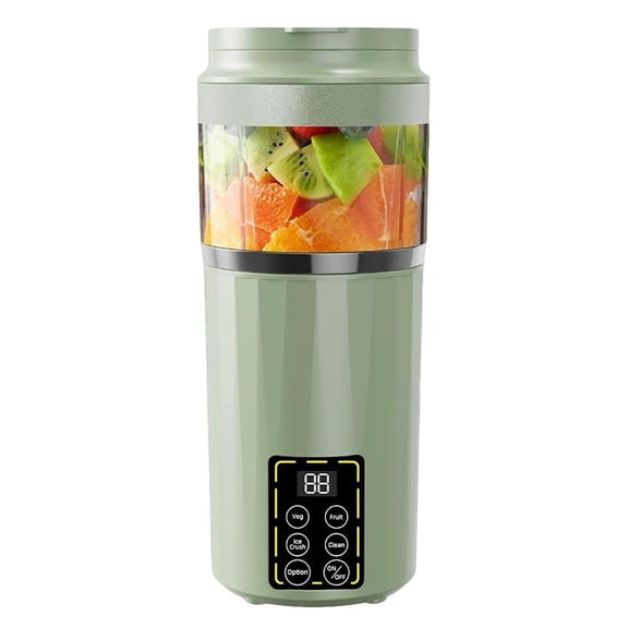 Portable Blender 460ml, Fruit Veggie Juicer Cup Cordless Mini Blender USB Rechargeable Personal Blenders Strong Cutting Power, Smoothies, Baby Food, Protein Shakes for Home, Sport, Office