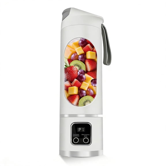 Portable Blender, 500ML Personal Blenders for Shakes and Smoothies, 12-Blade USB-C Rechargeable Blender, 21000 RPM Mini Smoothie Maker with Safety Lock, BPA-Free Travel Cup