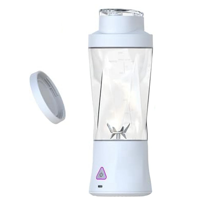Portable Blender 700ML Travel Personal Size Blender for Juice Shakes Mini Fruit Juice Mixer USB Rechargeable White