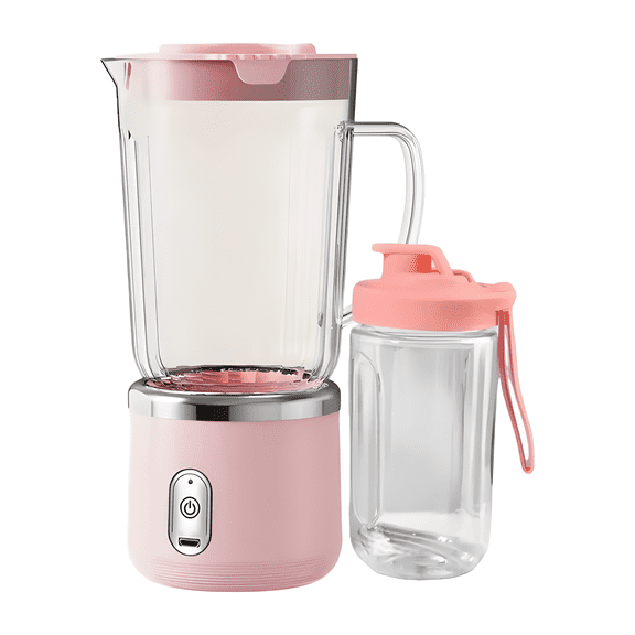 Portable Blender, 800ml, 300W, 20000RPM, Dual Cup, Multi-Function Juicer Cup