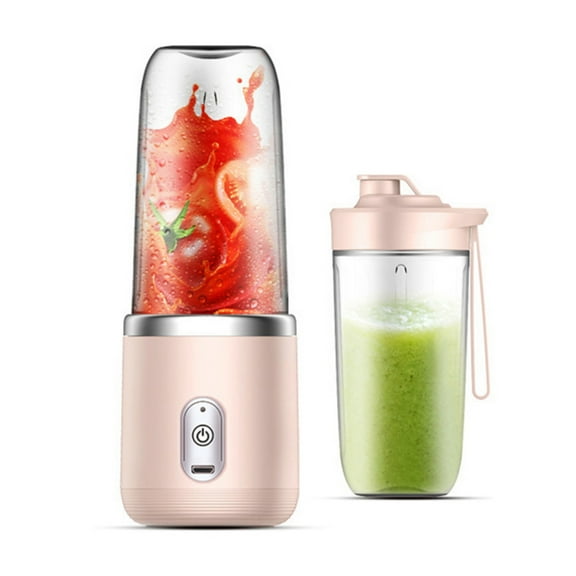 Portable Blender, Anti-Jamming 200 Watt for Shakes and Smoothies, 24oz Travel Blender USB Rechargeable, BPA Free Sporty bottle with a Travel Lid Pink