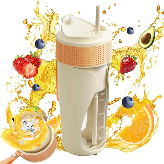 Portable Blender Cup,Large capacity mixing cup with Fruit Veggie Juicer Cup,for Home Camping