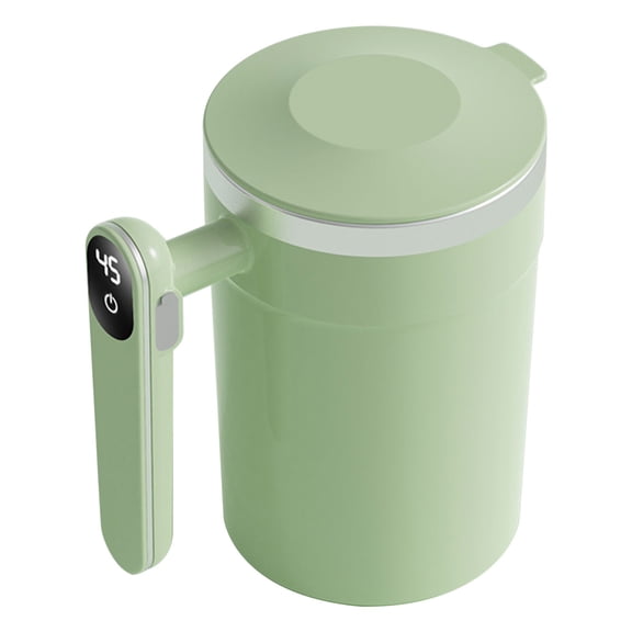 Portable Blender Cup - Personal Size Electric Protein Shaker Bottle with Temperature Display for Shakes and Smoothies (13.53fl oz, Green)