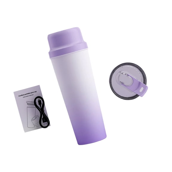 Portable Blender Cup for Shakes and Juice Rechargeable 650ml Large Capacity Juicer Cup Portable Juicer for Kitchen
