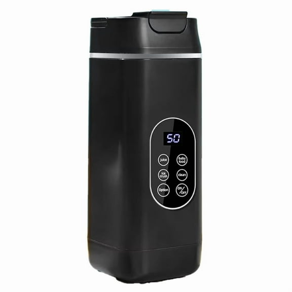 Portable Blender Electric Juicer Fruit Mixers Fruit Extractors Smoothies Mixer Multifunctional Juice Maker Machine,B,1 * Fruit Extractors 1 * Charging cable,Black