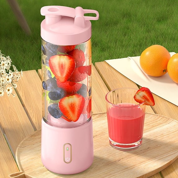 Portable Blender Fruit Juicer Handheld Mixer USB Rechargeable for Smoothies and Shakes