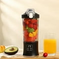 thumbnail image 1 of Portable Blender Juicer Cup 600ml | 10-Blade Ice Crushing | USB Rechargeable 3000mAh Battery | Stainless Steel Waterproof | High-Speed Mixing for Smoothies, Fruit Juice, Home or Travel, 1 of 5
