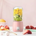 thumbnail image 1 of Portable Blender, Juicer Cup, Travel Blenders Bottles, USB Rechargeable, 200W Power, 1200mAh Battery, 4 Stainless Steel Blades, Handheld, Home Office Travel Sports Use, 1 of 9