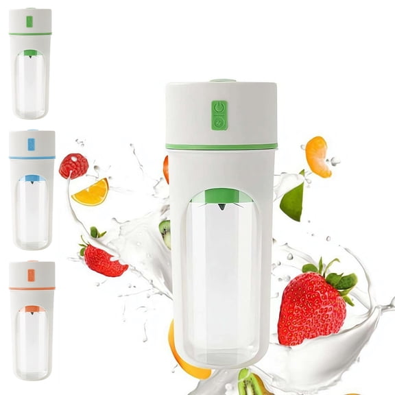Portable Blender, Personal Blender for Smoothies & Shakes,Cordless, Electric Protein Shaker Bottle with 8 Blades, Compact Travel Mini Juicer Cup No Water Needed for Home Gym Office