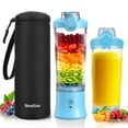 thumbnail image 1 of Portable Blender Personal Juicer for Shakes and Smoothies - 20 OZ Electric Protein Shaker Bottle with Insulated Sleeve, Travel Lid, USB-C Rechargeable, 1 of 7