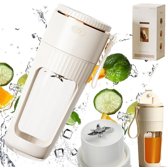 Portable Blender, Personal Size Blender for Shakes and Smoothies with 10 Ultra Sharp Blades, 16 Oz Mini Blender USB Rechargeable Type-C for Travel&Picnic&Office&Gym