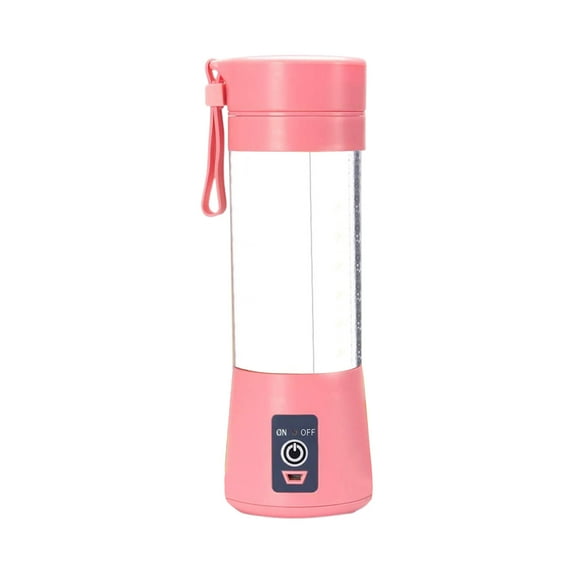 Portable Blender, Personal Size Blender for Shakes and Smoothies, USB Rechargeable with 6 Stainless Steel Blades, Handheld Juicer Cup for Travel ( Pink )