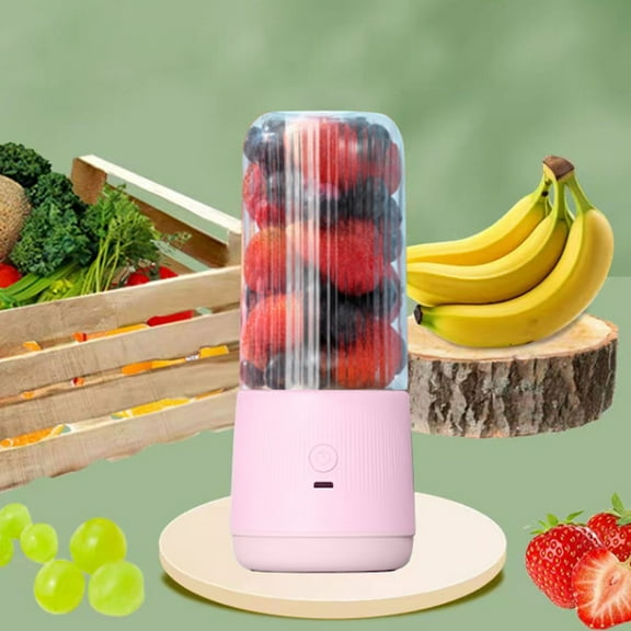 Portable Blender Personal Smoothie Maker, USB Rechargeable Mini Juicer With 6 Blade Powerful Motor One Button Cleaning, Travel Blender for Smoothies Juice Shakes Office Gym Camping