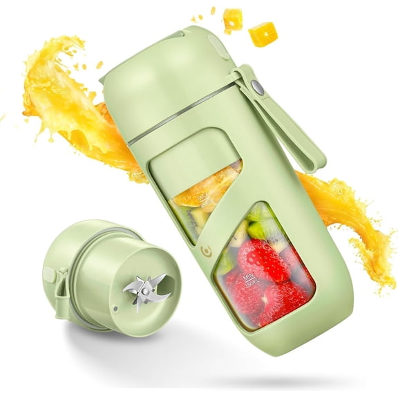 Portable Blender, Power with 10-,Type-C Rechargeable,Vacuum Personal Size Mini Blender for Shakes and Smoothies, , for , Travel, Hiking