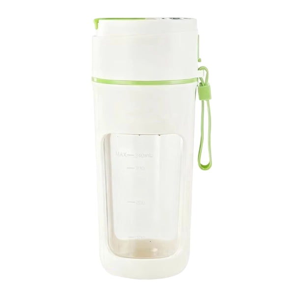 Portable Blender Rechargeable, Personal Blender for Smoothies, 12Oz Capacity, Electric Juicer, Handheld Blending, Outdoor Travel, Green Accent, 1 Pc