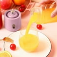 thumbnail image 1 of Portable Blender, Shakes Fruit Juicer, USB Rechargeable, 6 Stainless Steel Cutter Heads, Handheld, 400ml Capacity, 1800mAh Battery, Easy Clean, Home Travel Outdoor Use, 1 of 8