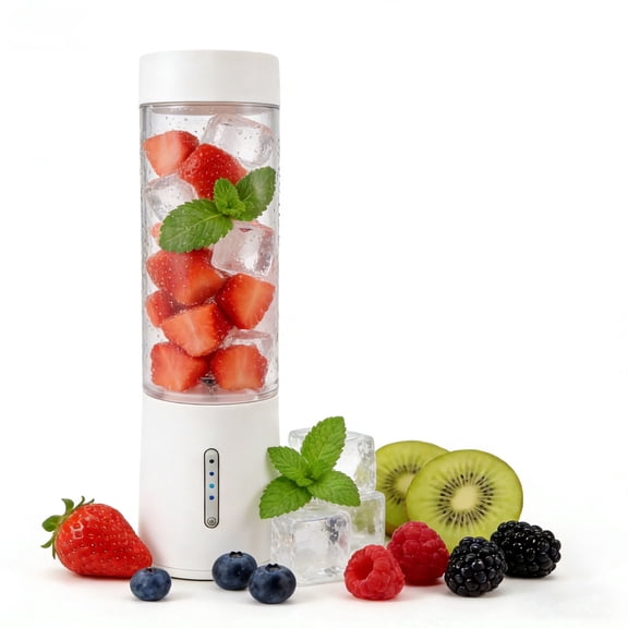 Portable Blender for Shakes and Smoothies, 16oz Travel Cup with Type-C Fast Charging, Quiet Motor, Food-Grade Material, Ideal for Home, Office, Gym, and Travel