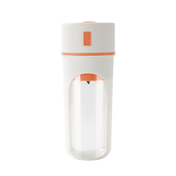 Portable Blender for Shakes and Smoothies, USB Rechargeable Mini Juicer Cup with 6-Point Powerful Blades, Travel Blender for Kitchen, and Outdoor Use, Easy Clean Personal Blender, Orange