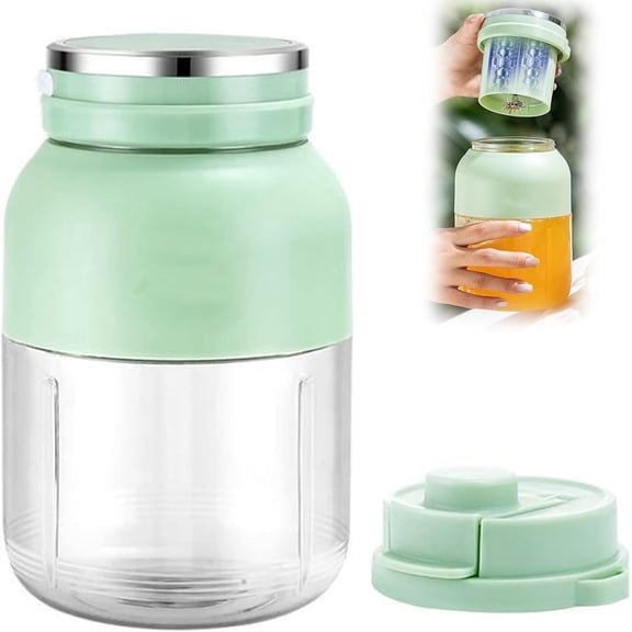 Portable Blender for Shakes and Smoothies, Wireless Portable Juicer Cup, Double Cover Design, Drinking Cup Lid with Straw/Blender Lid, USB Charging Port