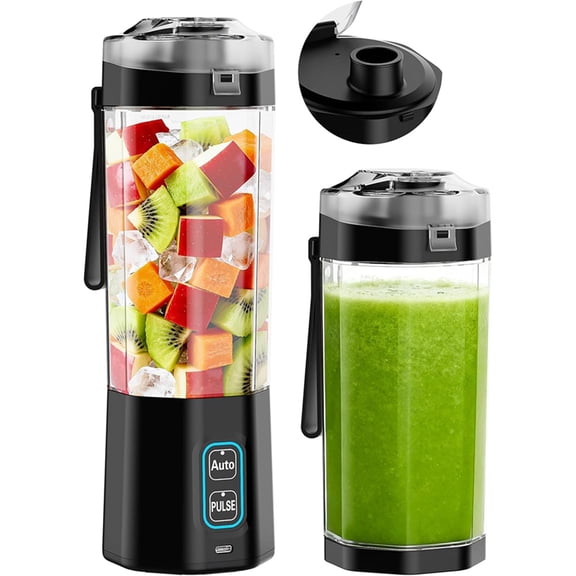 Portable Blender Smoothie Maker to Go, 700ml Mini Stand Mixer, Wireless Battery Mixer for Smoothies & Protein Shakes