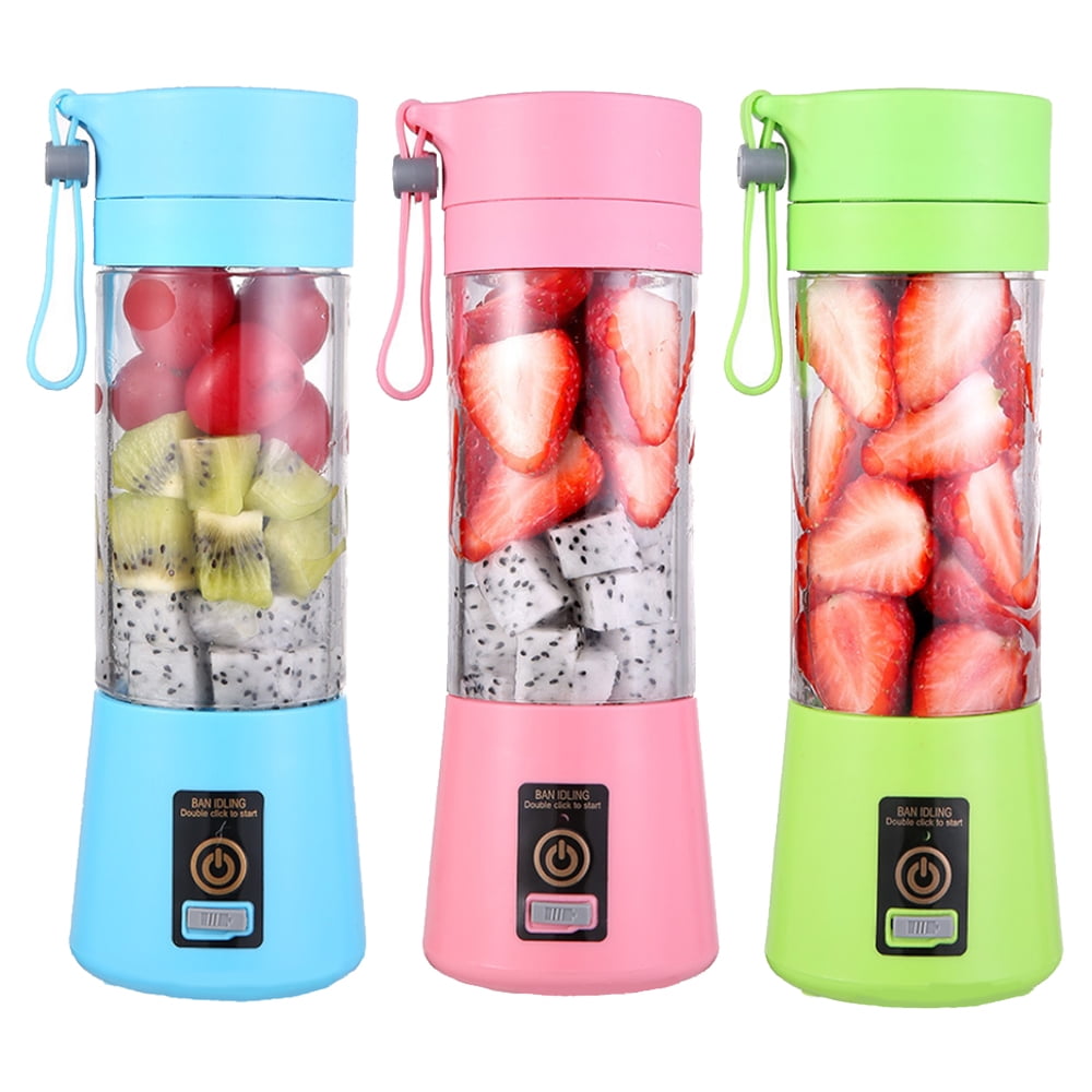 Portable Blender USB Personal Juicer Cup 6 Blades Rechargeable