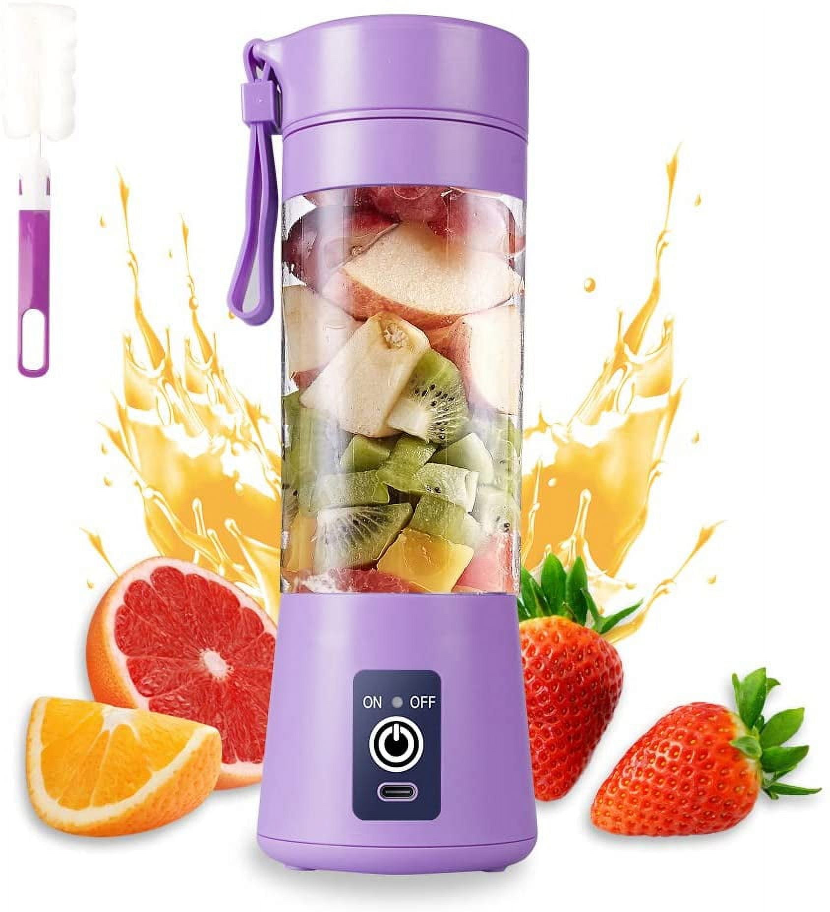 Dropship 1pc 380ML Portable Blender With 6 Blades Rechargeable USB ;  Personal Size Blender For Shakes And Smoothies; Traveling Fruit Veggie  Juicer Cup to Sell Online at a Lower Price