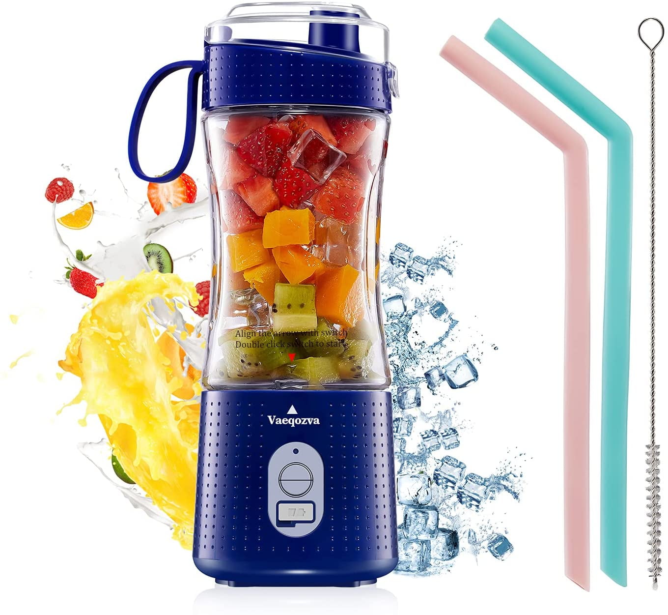 2023 Portable Rechargeable Fruit Blender with Straw 380ml Juicer