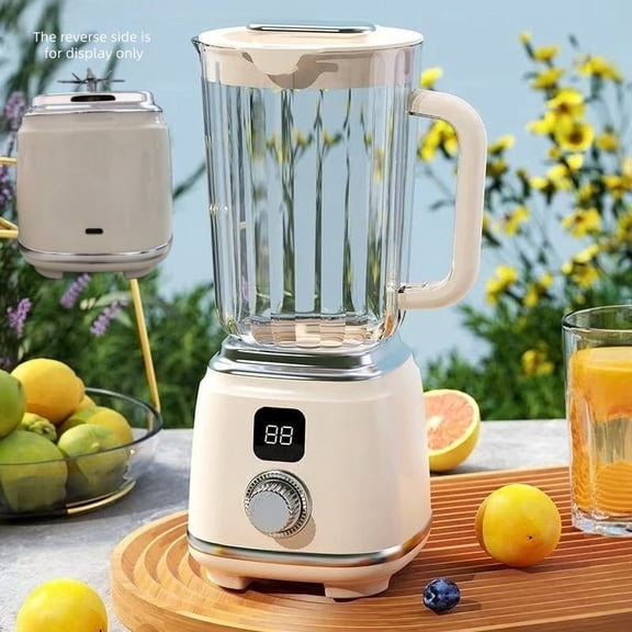 Portable Blender with 10 Blades and 2 Speeds, Rechargeable Smoothie Mixer, White